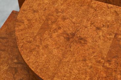  De Coene Fr res A Pair of De Coene Fr res Art Deco Nightstands in Thuya Veneer Belgium 1930s