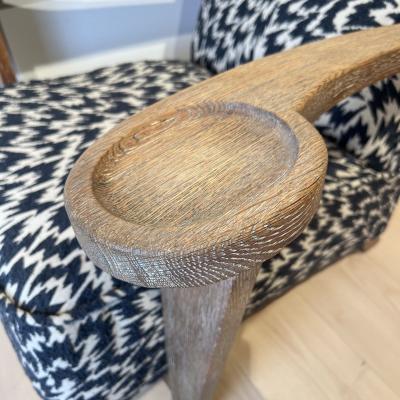 De Coene Fr res Art Deco Club Chair by De Coene Fr res Limed Oak Belgium circa 1935