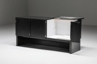  De Coene Fr res Brutalist De Coene Inspired Credenza 1970s