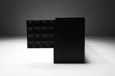  De Coene Fr res Brutalist Sideboard by De Coene in Stained Oak Belgium 1970s