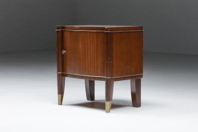  De Coene Fr res De Coene Brown Bed Side Table 1960s