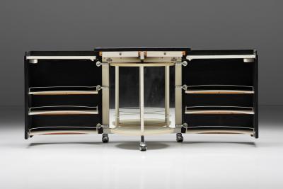 De Coene Fr res De Coene Style Brutalist Bar Trolley 1970s