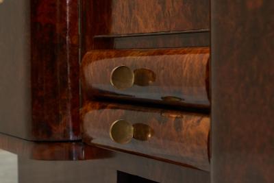  De Coene Fr res Exceptional De Coene Fr res Art Deco Sideboard in Burl Walnut Belgium 1930s