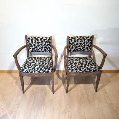  De Coene Fr res Pair of Art Deco Armchairs De Coene Fr res Limed Oak Belgium circa 1935