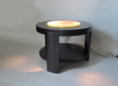De Coene Rare Art Deco Illuminating Gueridon by De Coene