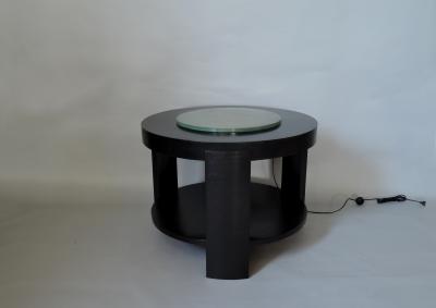 De Coene Rare Art Deco Illuminating Gueridon by De Coene