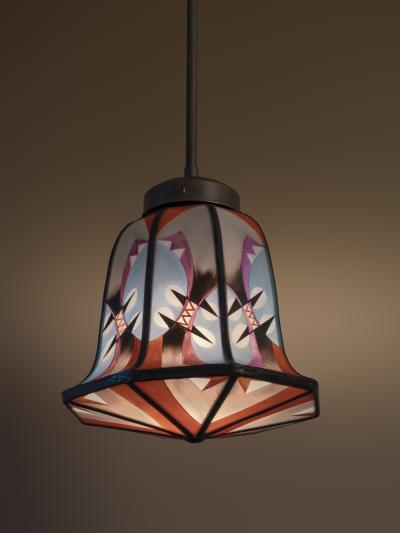  De Nieuwe Honsel De Nieuwe Honsel Amsterdam School Hall Lamp circa 1925