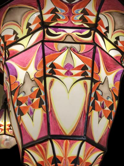  De Nieuwe Honsel Monumental De Nieuwe Honsel Amsterdam School Ceiling Lamp circa 1925