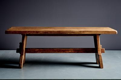  De Puydt Brutalist solid Oak Coffee Table by De Puydt