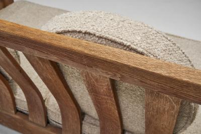  De Puydt De Puydt Three Seater Sofa with Upholstered Cushions Belgium 1970s