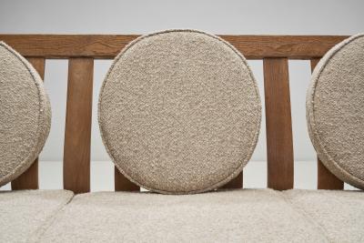  De Puydt De Puydt Three Seater Sofa with Upholstered Cushions Belgium 1970s