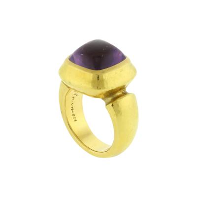  De Vroomen DE VROOMEN CABOCHON AMETHYST RING