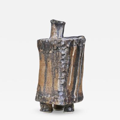  DeVoe Vintage Brutalist Glaze Ceramic Pottery Sculpture Signed DeVoe