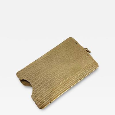  Deakin Francis Silver Vermeil matchbox holder small card case or money clip Deakin Francis 1931