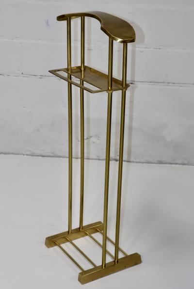  Decorative Crafts Inc 1980s Modernist Brass Valet stand By Decorative Crafts Inc 
