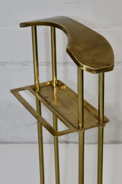  Decorative Crafts Inc 1980s Modernist Brass Valet stand By Decorative Crafts Inc 