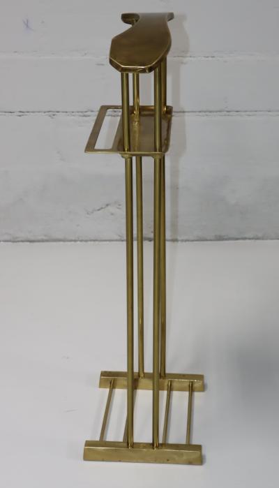  Decorative Crafts Inc 1980s Modernist Brass Valet stand By Decorative Crafts Inc 