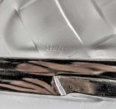  Degu Pair of French Art Deco Flower Wall Sconces Signed by Degue