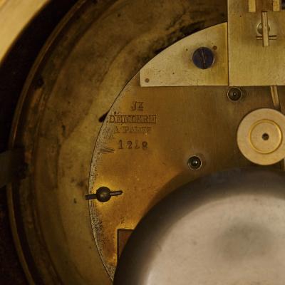  Deni re et Fils Antique Eclectic Style Gilt Bronze Clock Set by Henri Picard and Deni re et Fils