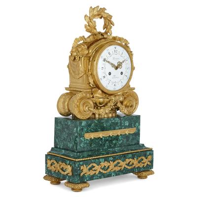  Deni re et Fils Antique Parisian mantel clock and candelabra set by Deni re et Fils