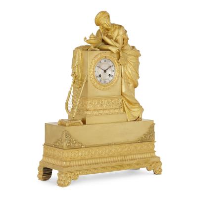  Deni re et Fils Rare Orientalist gilt bronze mantel clock by Deni re et Fils