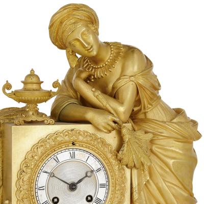  Deni re et Fils Rare Orientalist gilt bronze mantel clock by Deni re et Fils