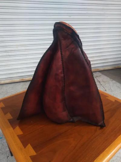  Deru Abstract Deru Style Leather Sculpture