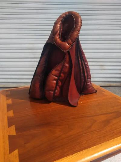  Deru Abstract Deru Style Leather Sculpture