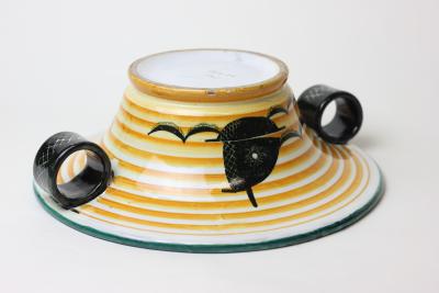  Deruta Futurist Art Deco Ceramic Centerpiece Bowl by Deruta 1930 Italy
