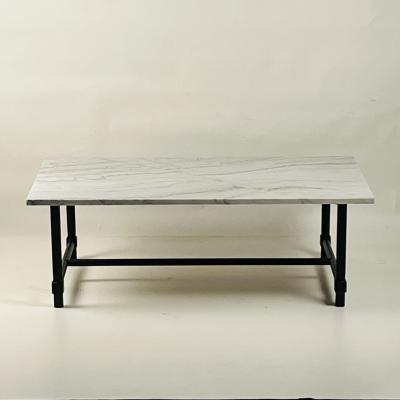  Design Fr res Chic Balustre Blackened Iron and Honed Marble Coffee Table by Design Fr res