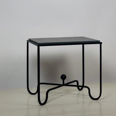  Design Fr res Chic Grey Slate Entretoise Side Table by Design Fr res