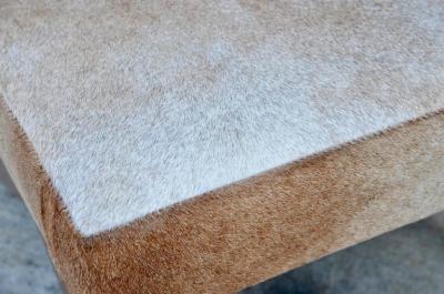  Design Fr res Compas Oak and Natural Hide Slipper Chair