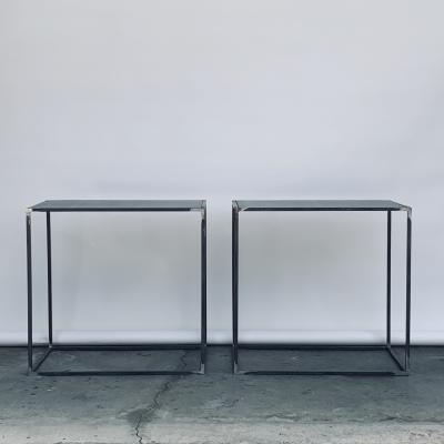  Design Fr res Complete Set of Filiforme Minimalist Patinated Steel Living Room Tables