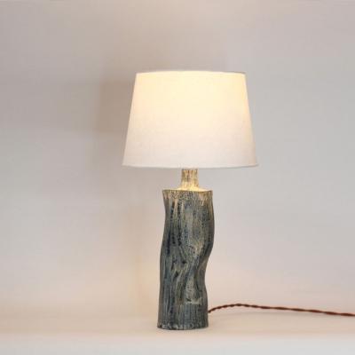  Design Fr res Difforme Tiger Glaze Table Lamp with Parchment Shade by Design Fr res