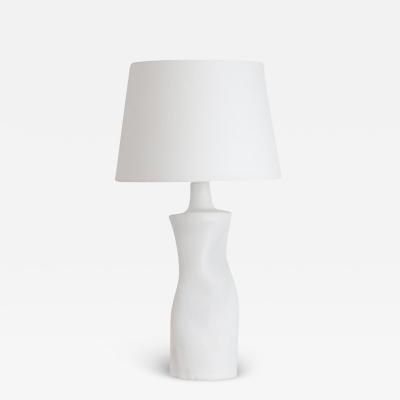  Design Fr res Difforme White Ceramic Table Lamp with Parchment Shade by Design Fr res