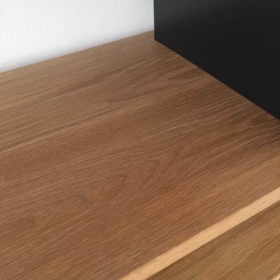  Design Fr res Large Black and White Horizontale Oak Shelving Unit