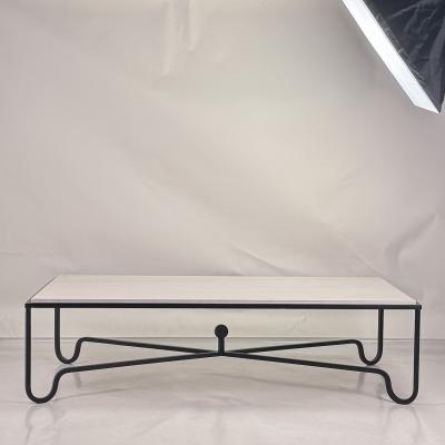  Design Fr res Large Cream Limestone Entretoise Coffee Table by Design Fr res