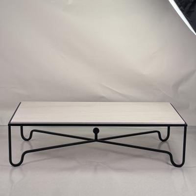  Design Fr res Large Cream Limestone Entretoise Coffee Table by Design Fr res