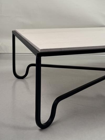  Design Fr res Large Cream Limestone Entretoise Coffee Table by Design Fr res