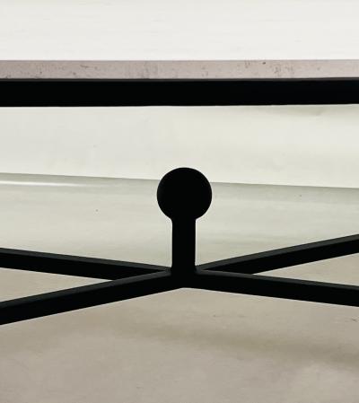  Design Fr res Large Cream Limestone Entretoise Coffee Table by Design Fr res