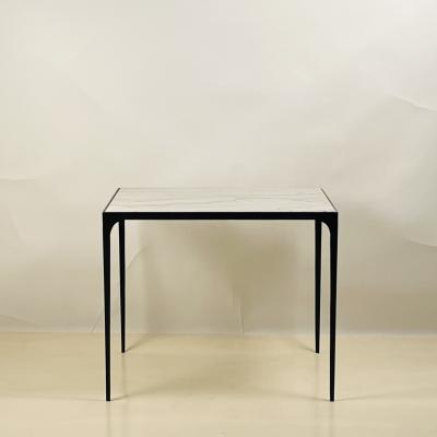  Design Fr res Large Esquisse Wrought Iron and Macaubas Stone End Table by Design Fr res