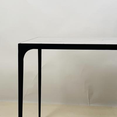  Design Fr res Large Esquisse Wrought Iron and Macaubas Stone End Table by Design Fr res