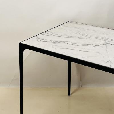  Design Fr res Large Esquisse Wrought Iron and Macaubas Stone End Table by Design Fr res