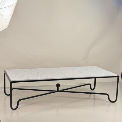  Design Fr res Large Honed White Marble Entretoise Coffee Table by Design Fr res