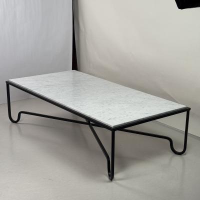  Design Fr res Large Honed White Marble Entretoise Coffee Table by Design Fr res