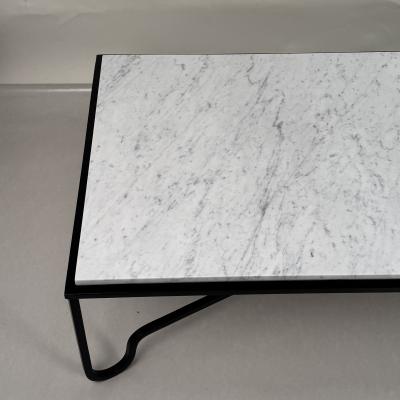  Design Fr res Large Honed White Marble Entretoise Coffee Table by Design Fr res