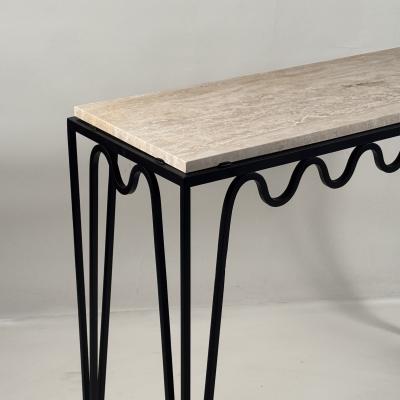 Design Fr res Large M andre Travertine Console by Design Fr res