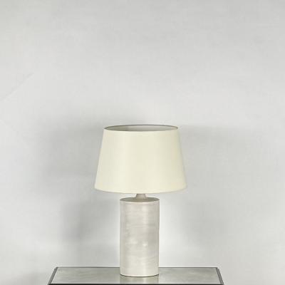  Design Fr res Large Satin White Rouleau Ceramic Table Lamp by Design Fr res