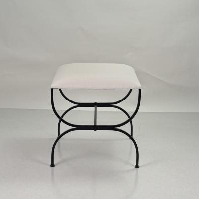 Design Fr res Large Strapontin Cream Horsehair Stool by Design Fr res