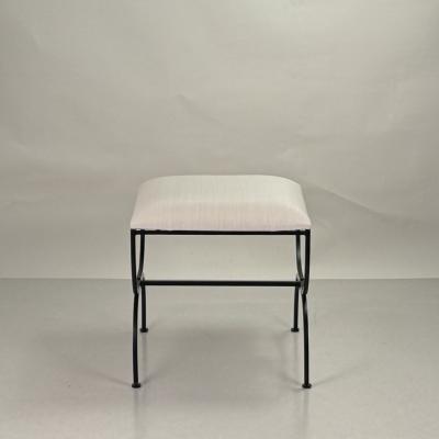 Design Fr res Large Strapontin Cream Horsehair Stool by Design Fr res